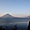 Lever de soleil sur la chaine de volcan d'Atitlan