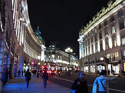 Regent Street by night