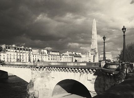 Le ciel de Paris sur le pont de la Tournelle