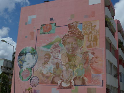 Fresque murale à Pointe-à-Pitre