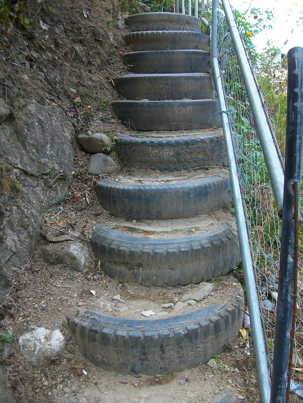 Escalier en recyclé