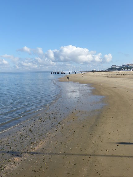 La plage d'Arcachon en novembre