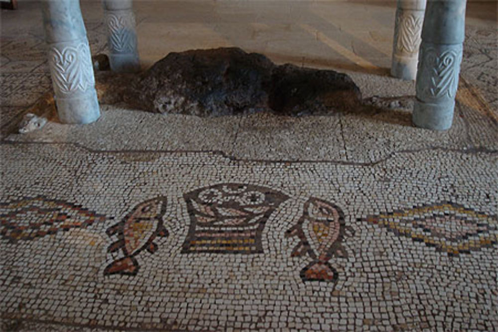 Mosaïque de l'Eglise de la multiplication des pains et des poissons