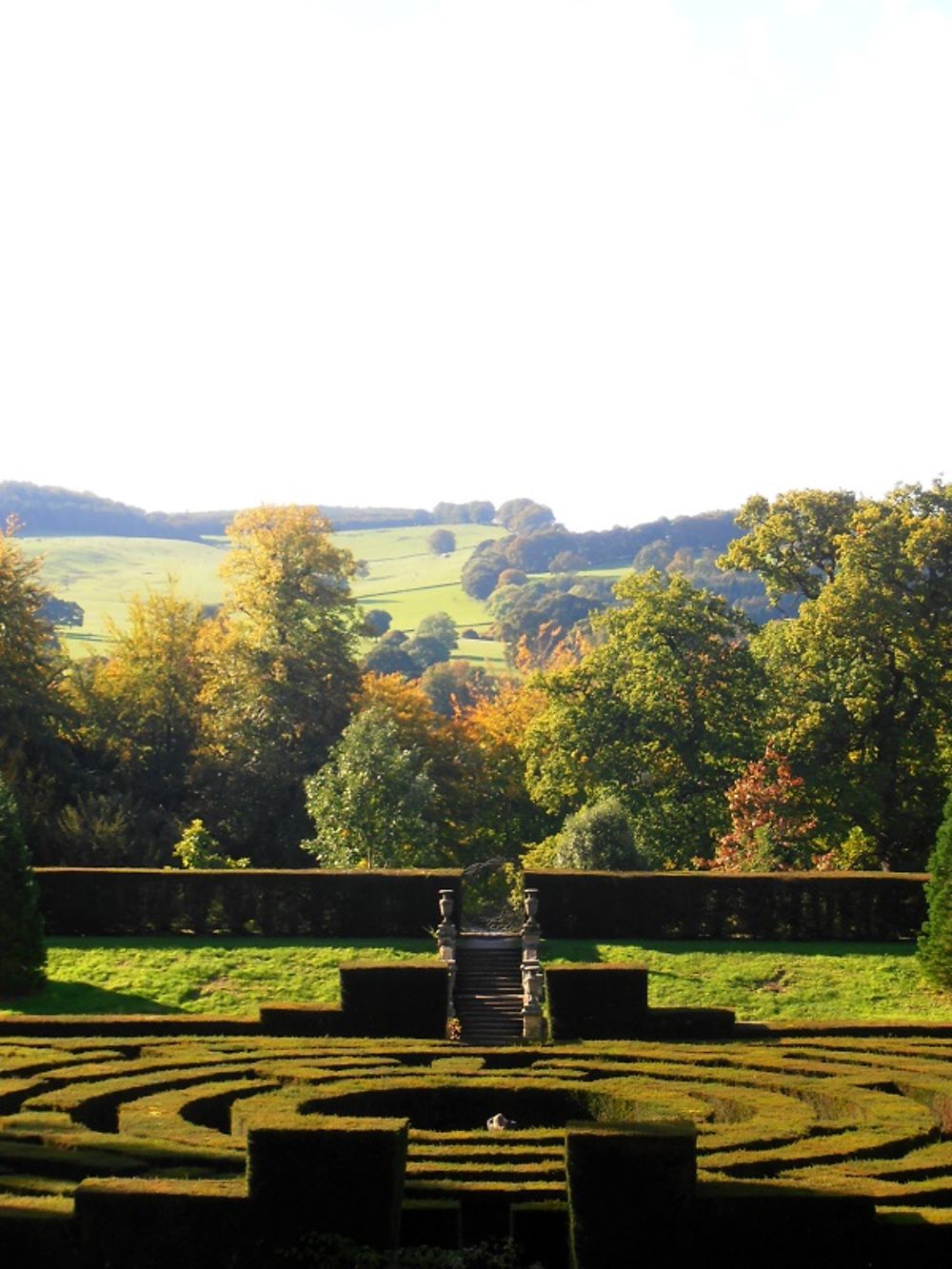 Labyrinthe dans les jardins de Chatsworth House