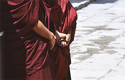 Les moines à Samye