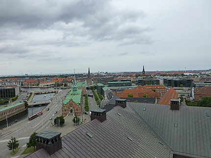 Capitale danoise vue d'en haut