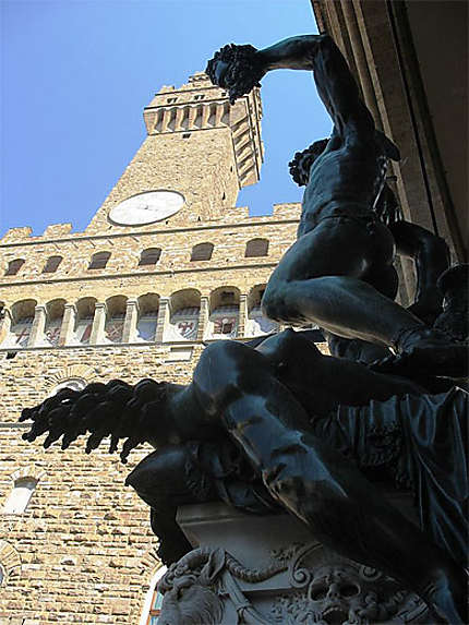 Vue plongeante de Persée sur le Palazzo Vecchio
