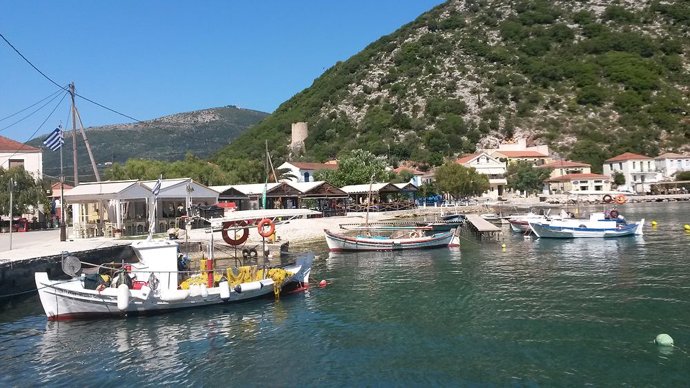 Ile d'Ithaque : le port de Frikes