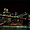 New York nuit sur la skyline de Manhattan, et le Brooklyn Bridge