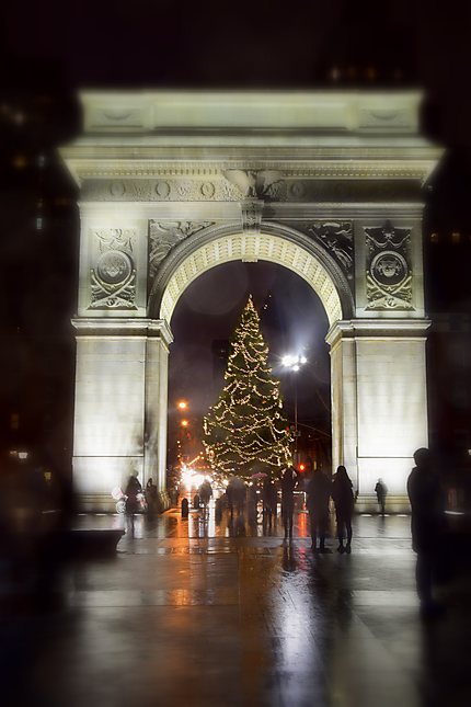 Le sapin de Noël du Washington Square Park