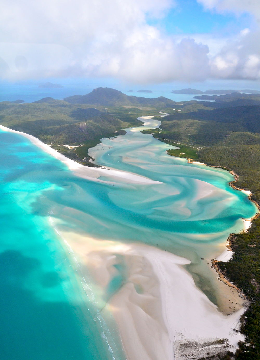 White Heaven beach vue du ciel