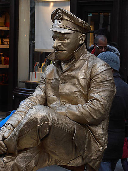 Homme statue à Covent Garden
