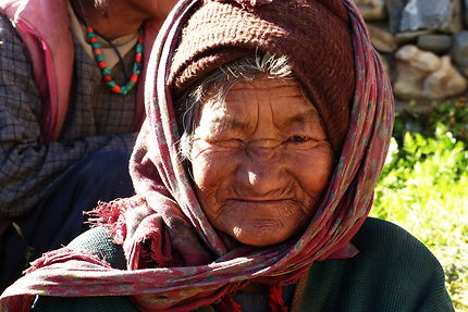 Vieillesse, Village de Sking au Zanskar