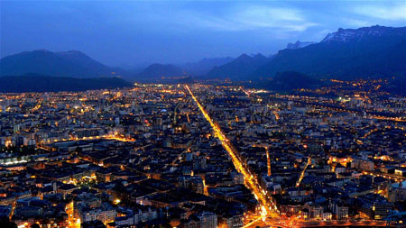 Grenoble depuis la Bastille Grenoble depuis la Bastille