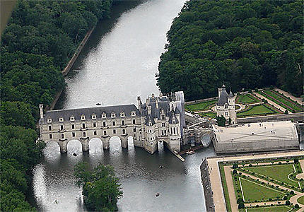 Chenonceau vu du ciel