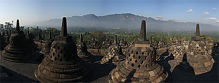 Panorama depuis Borobudur