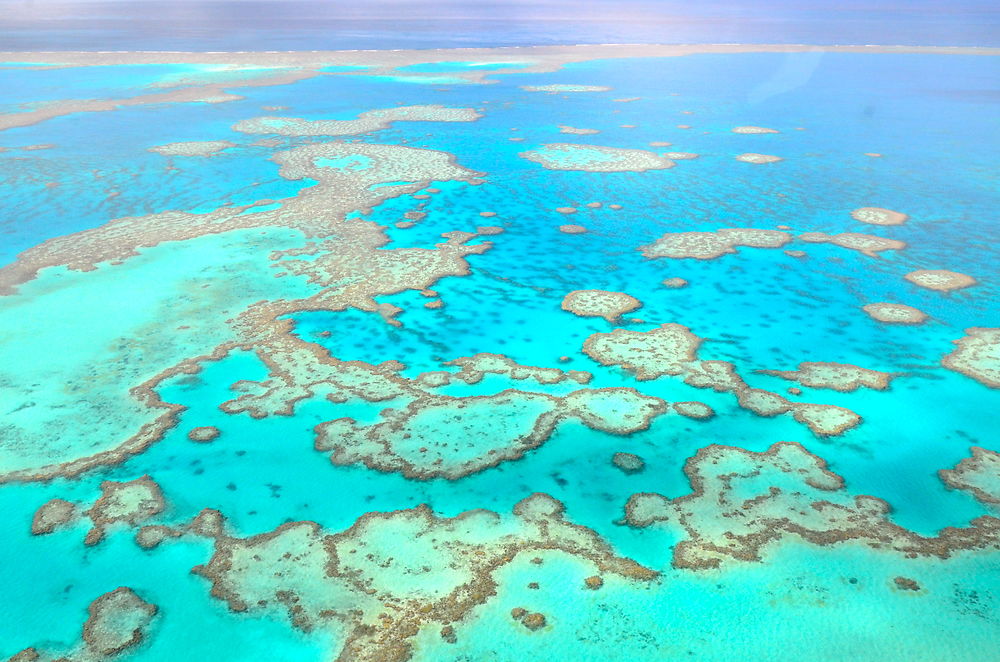 La Grande Barrière de Corail vue du ciel