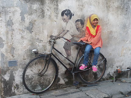 Street-art à George Town, Malaisie