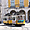 Les vieux tramways à la Place du Commerce