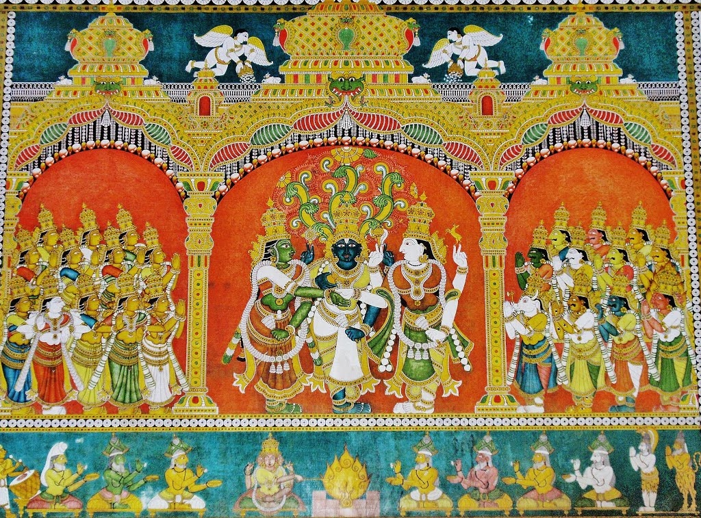 Fresque Murale à Meenakshi Fresque Murale à Meenakshi