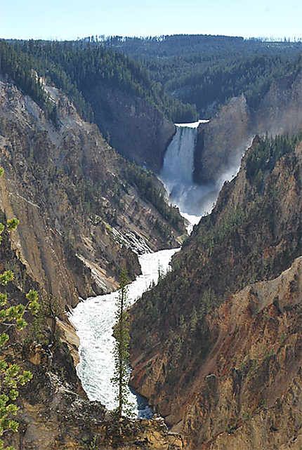 Lower falls vue depuis artist point