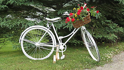 Vélo décoratif à Métis-sur-Mer