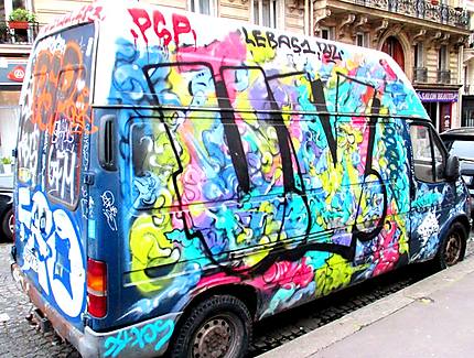 Art stre...? graffitis sur camionnette