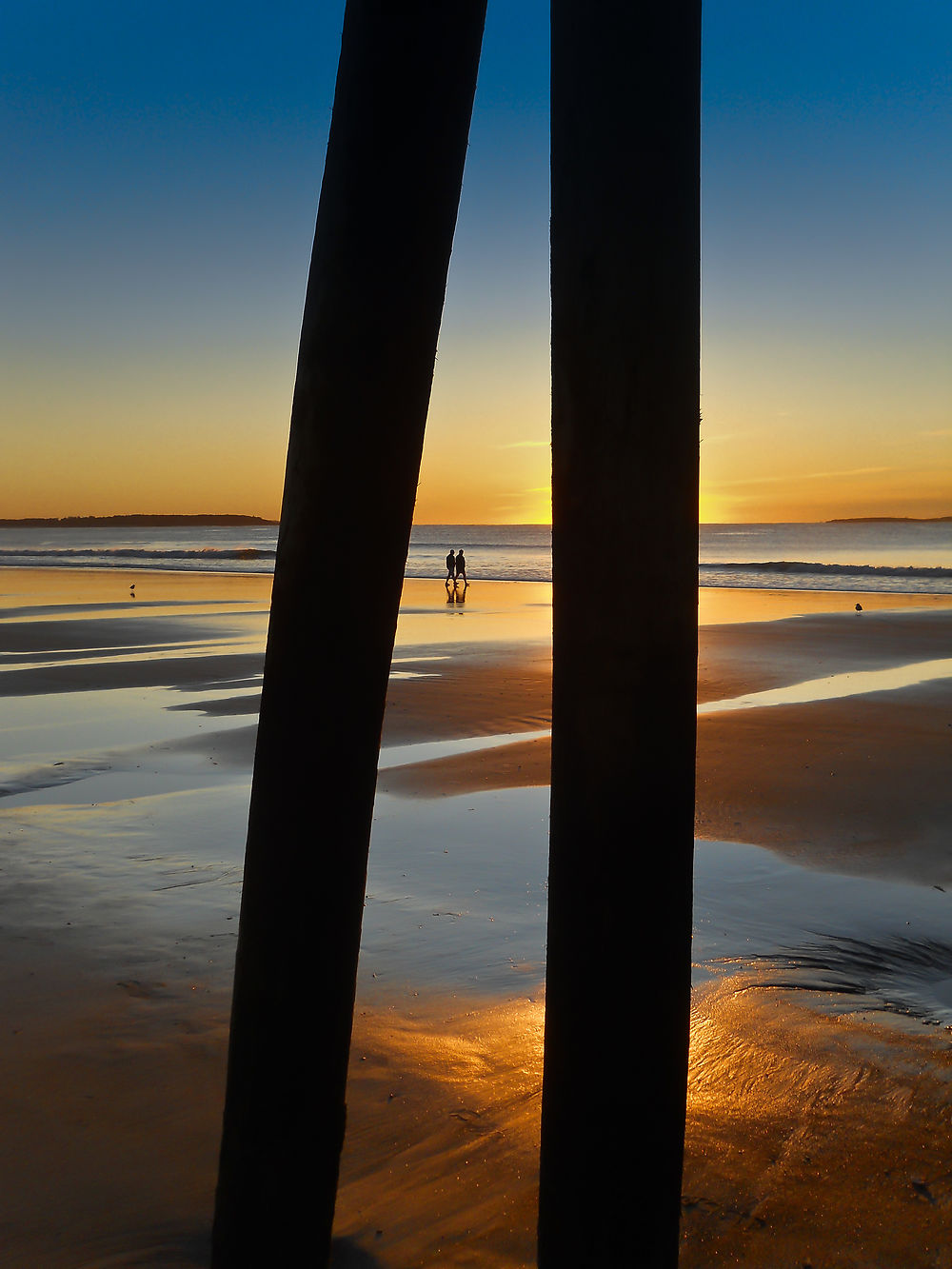 Le matin sur la plage