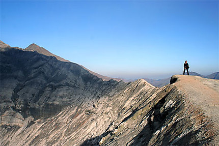 Lèvre du cratère du Gunung Bromo