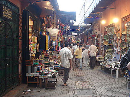 Souk du centre ville de Marrakech