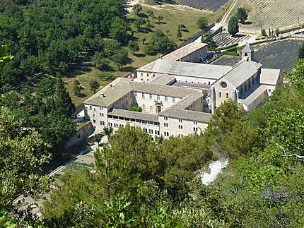 Abbaye de Sénanque - vue du dessus