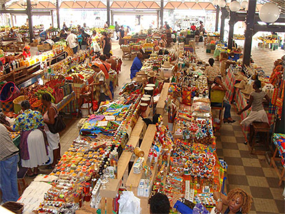 Le marché couvert de Fort de France