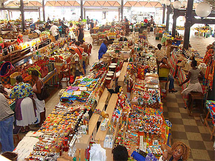 Le marché couvert de Fort de France : Marchés : Grand marché (Marché