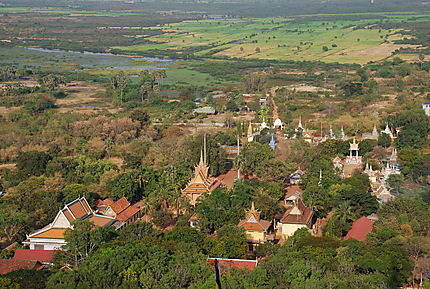 Du haut de la colline Phnom Sampeu