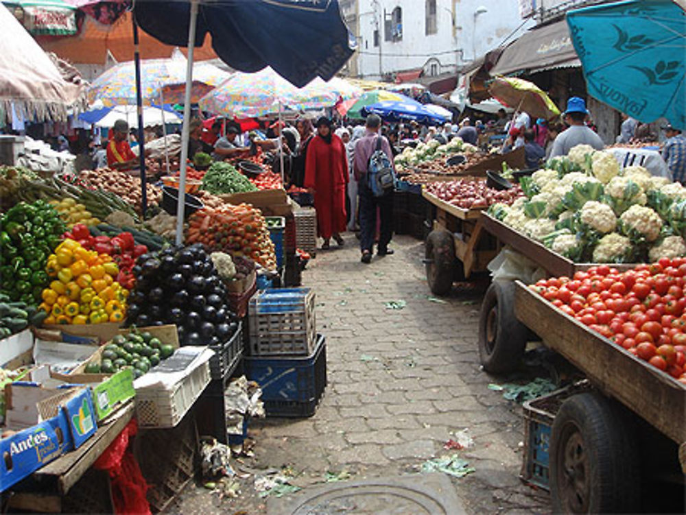 Marché du vieux centre de Casablanca