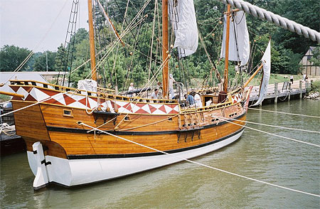 Reconstitution de navire anglais à Jamestown Reconstitution de navire anglais à Jamestown