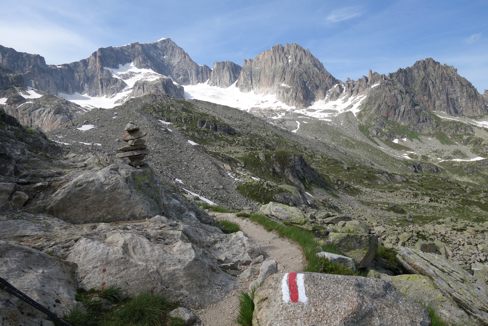 Chemin pour le Bivouac du Bielenhorn Chemin pour le Bivouac du Bielenhorn