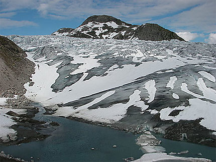 Une partie du glacier Jostedalsbreen
