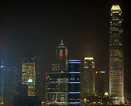 IFC tower by night
