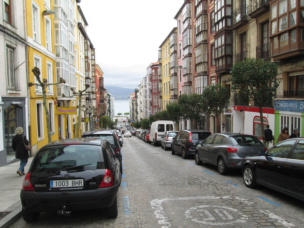 Les rues du centre ville de Santander