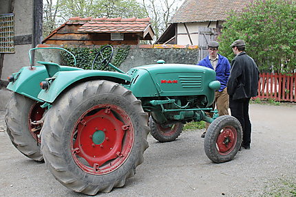 Vieux tracteur à l'écomusée d'Alsace