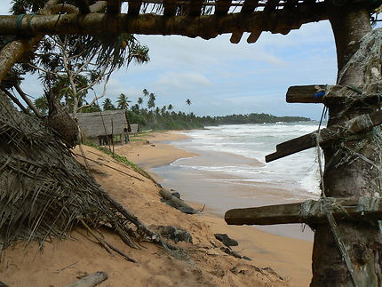 Sri Lanka, plage prés de Bentota