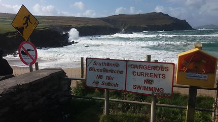 Baignade interdite sur la péninsule de Dingle