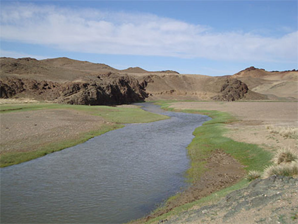 Vue du fleuve Ongi