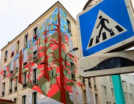 Fresque murale rue Laurence Savart