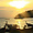 Coucher de soleil sur la mer d'Andaman
