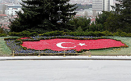 La Turquie en parterre de fleur