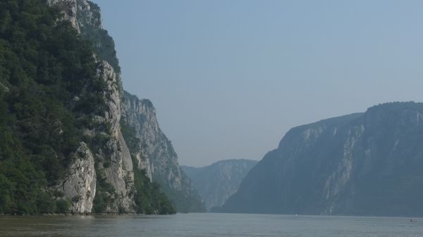 Vue des portes de fer sur le Danube