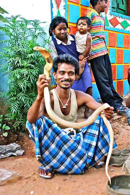 Chercheurs de serpents en Orissa (Inde)