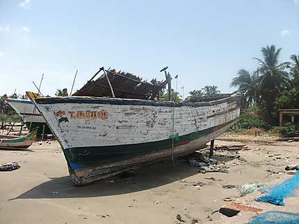 Bateau de pêche à Cuddalore